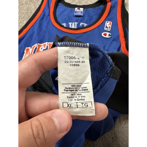 Vintage Mens Jersey NBA Champion New York Knicks #8 Latrell Sprewell, Size XL 48 - Picture 7 of 9